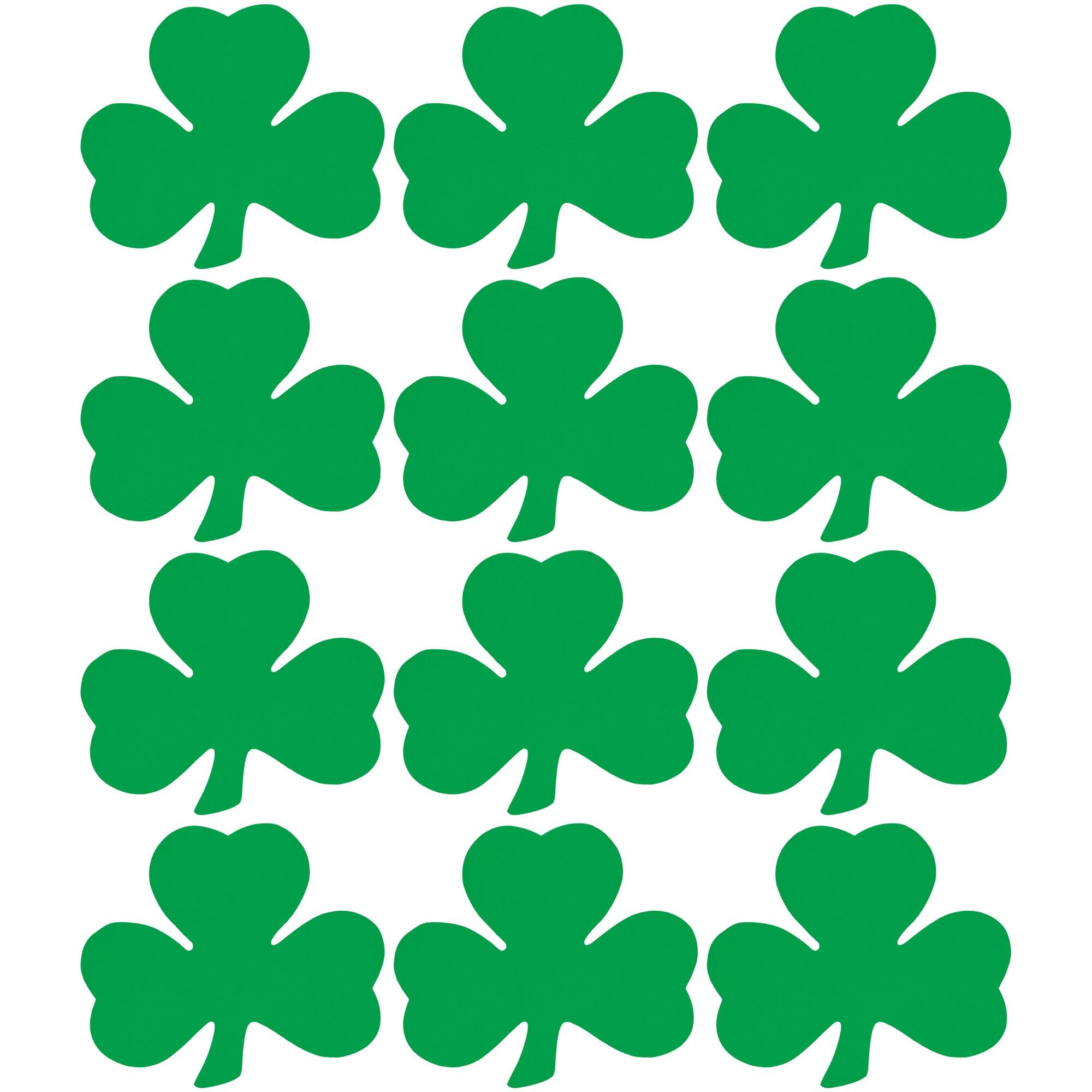 Beistle 9" Printed Shamrock Cutouts, 12ct.